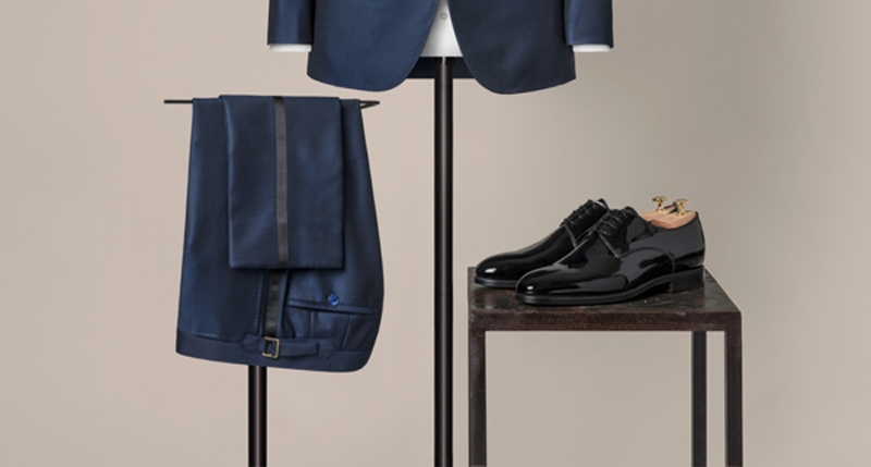 pantalon et chaussure de smoking