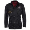 BARBOUR.INTL UNION JACK WAX JACKET BLACK