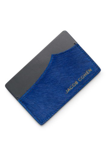 porte cartes bleu poney jacob cohen