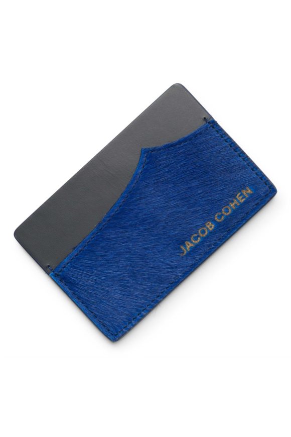 porte cartes bleu poney jacob cohen
