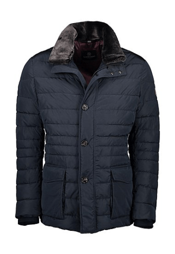 SCHNEIDERS PARKA MATELASSE COL FOURRURE AMOVIBLE NAVY