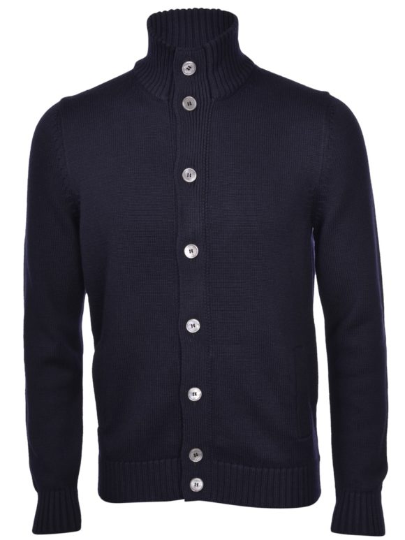 cardigan bouton bleu marine