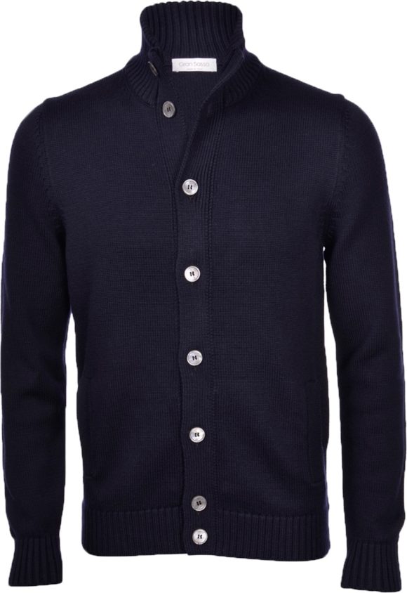 cardigan bouton bleu marine