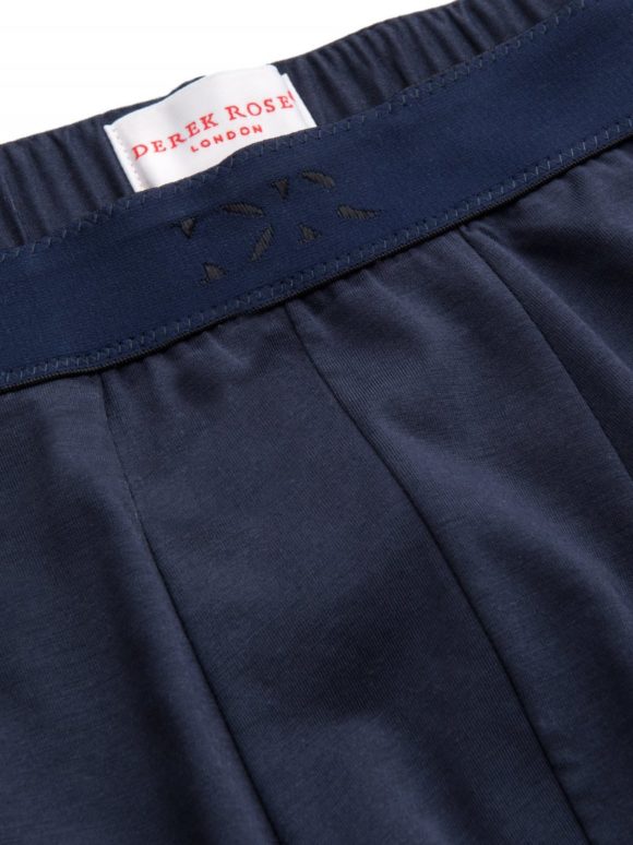 DEREK ROSE BOXER COTON PIMA STRETCH NAVY