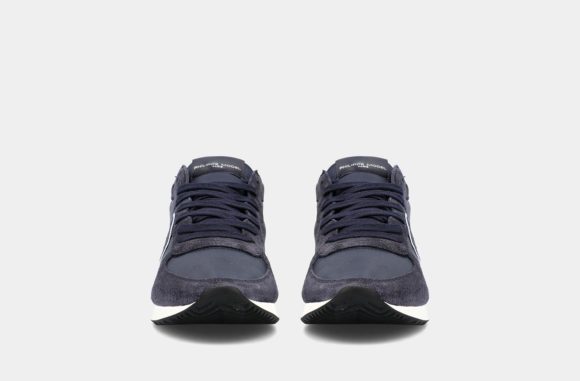 sneakers philippe model bleu daim