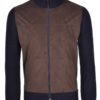 veste laine alcantara zip